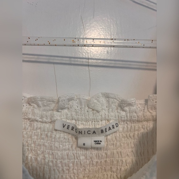 Veronica Beard Denise Dress in Off White $398 Bridal Formal Event Size 8 - Picture 3 of 6